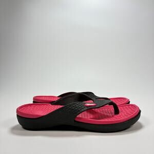 IRSOE Pink Comfort Flip Flops Sandals Beach Pool Shower Slippers Women's Size 6